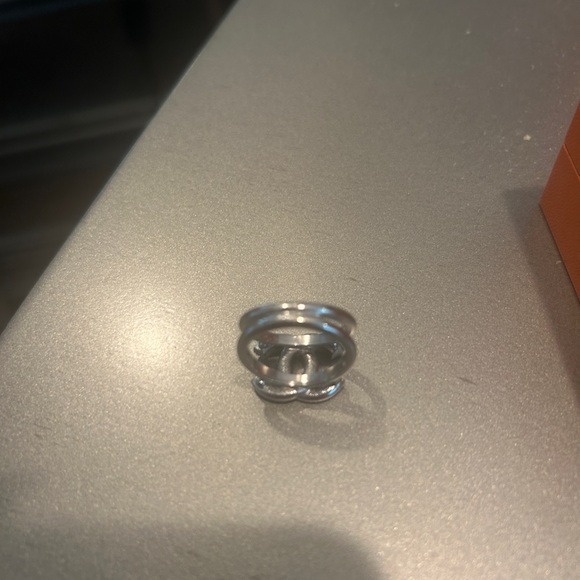 Chanel silver CC Crystal Ring - Picture 4 of 5